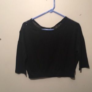 Black crop top